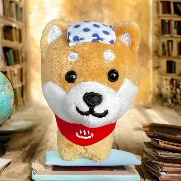 Mameshiba Kawaii Mascot Plush Ball Chain Shiba Inu Mameshiba Onsen Limited Ver. - Picture 15 of 16
